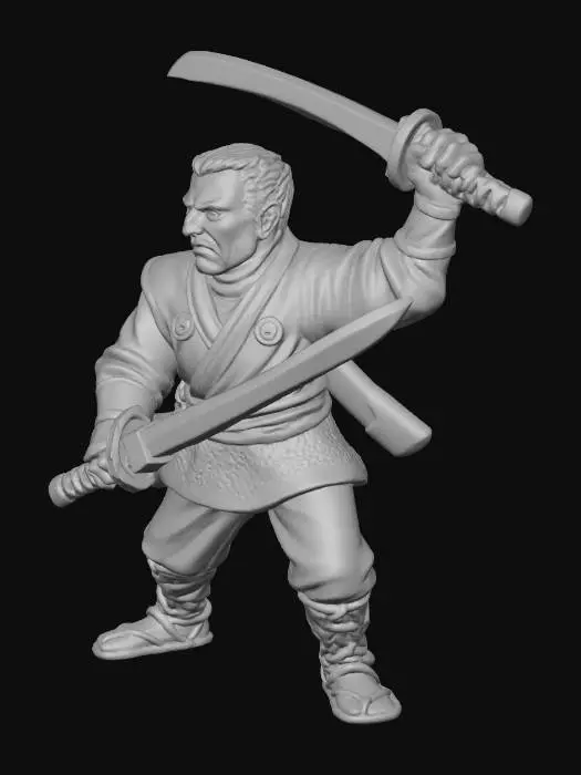 3D model for Samurai Warrior