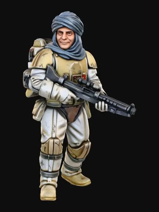 3D model for Desert Sci-Fi Soldier
