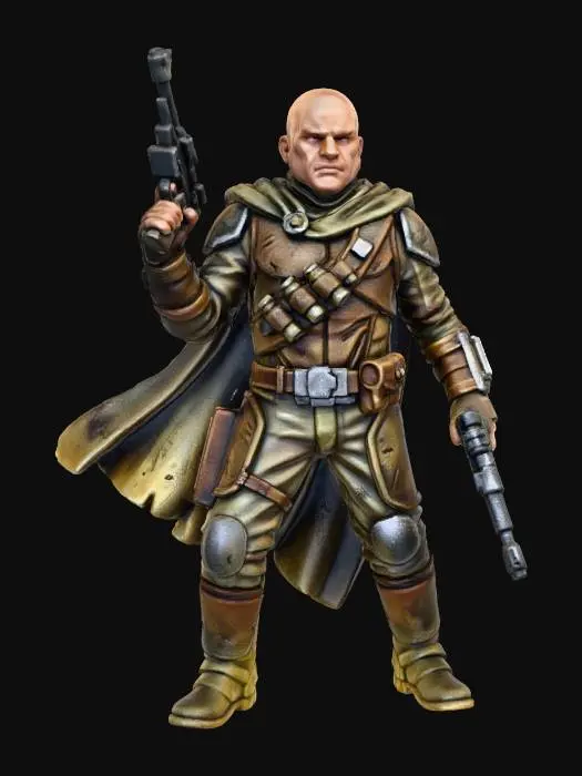 3D model for scifi gunslinger