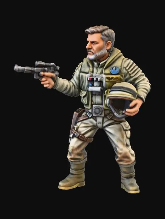 3D model for Galactic Commander Figurine