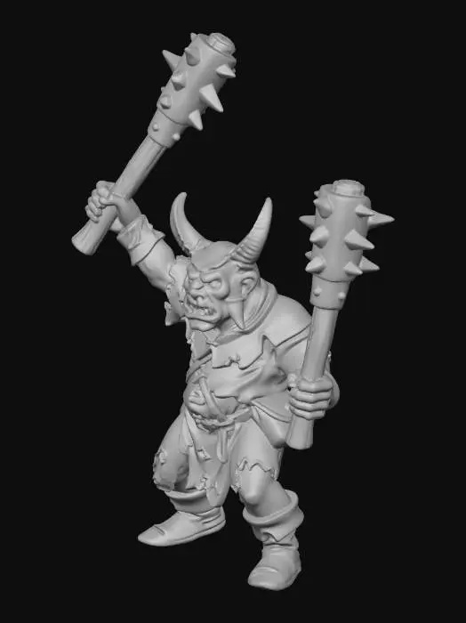 3D model for Demonic Warrior Display