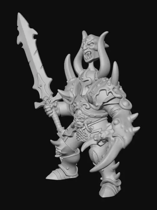 3D model for Warrior of Chaos