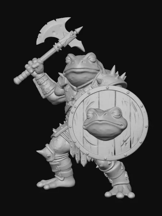 3D model for Frog Warrior
