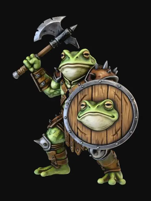 3D model for Frog Warrior