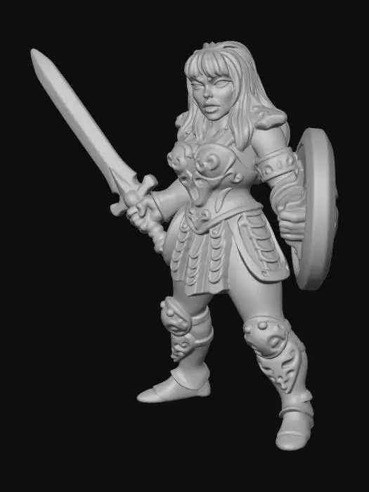 3D model for Warrior Princess