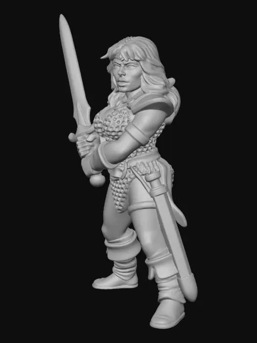 3D model for Red Barbarian