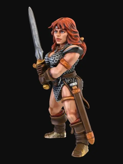 3D model for Red Barbarian