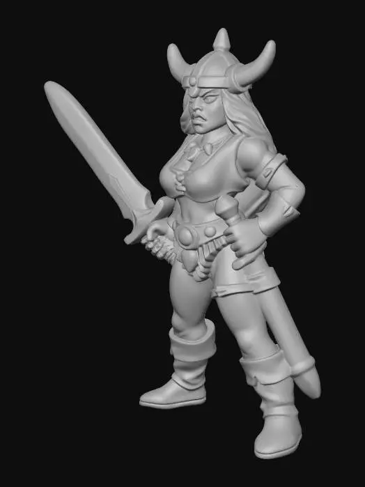 3D model for Viking Warrior Maiden