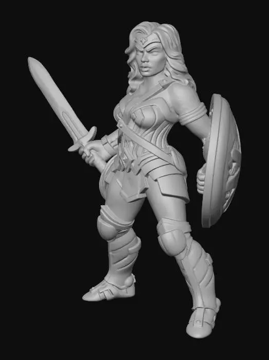 3D model for Warrior Figurine