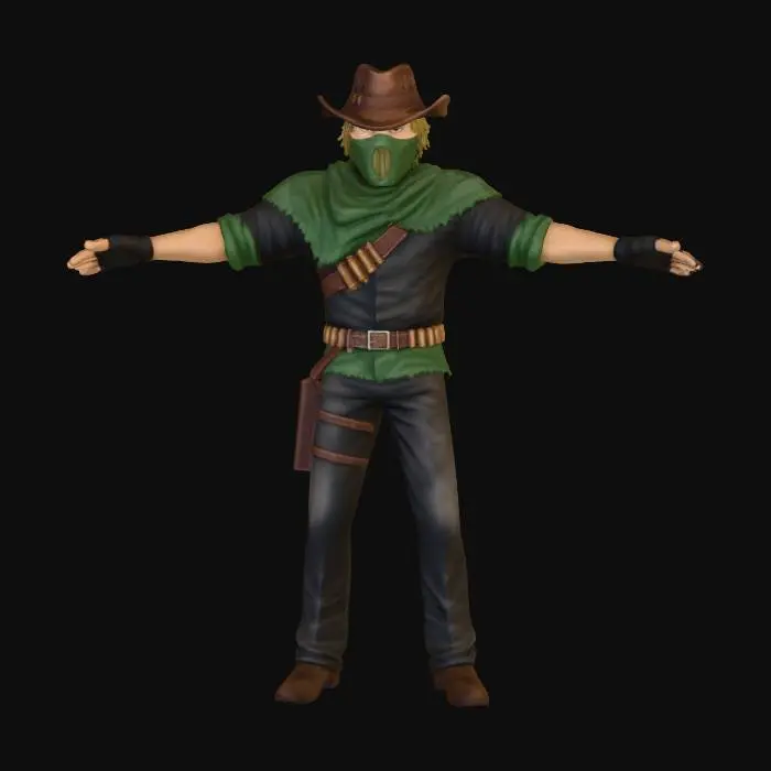 3D model for Cowboy Vigilante
