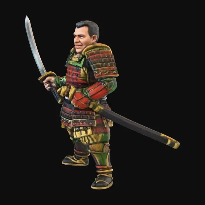 3D model for Samurai Figure