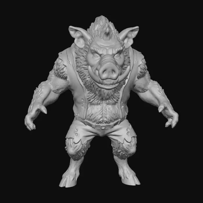 3D model for Boar Warrior