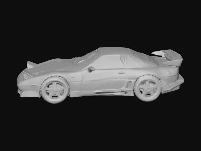 3D model for A blue small 1990's wedge shaped sports car from Japan
