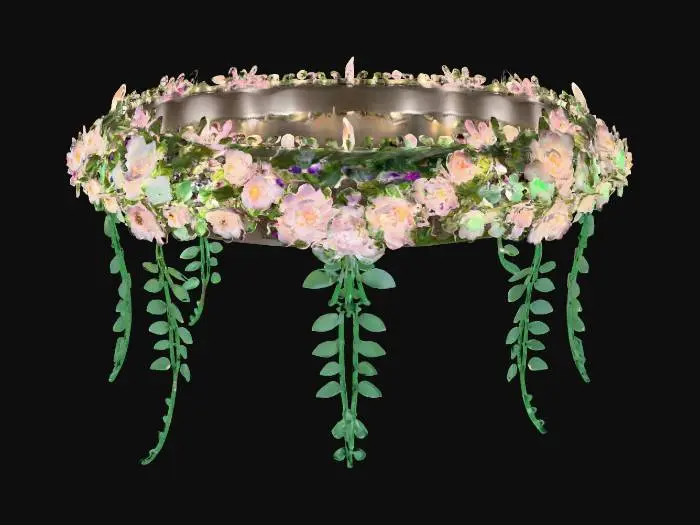 3D model for Floral Glow Chandelier