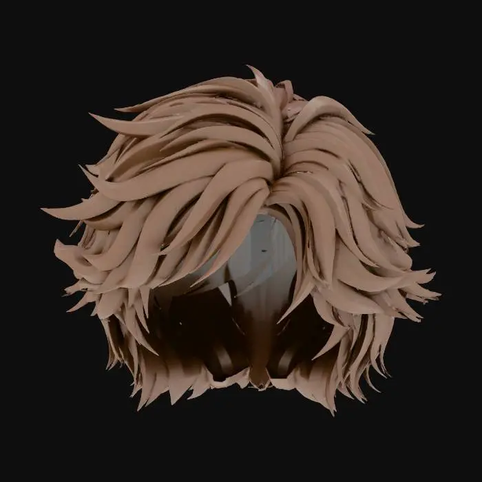 3D model for Wavy Locks