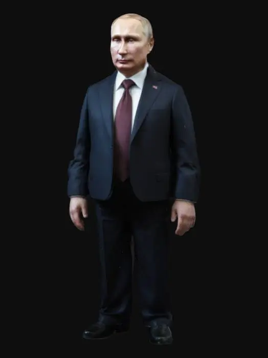 3D model for humanoid male creature, President Putin, Vladimir Putin, President of Russia