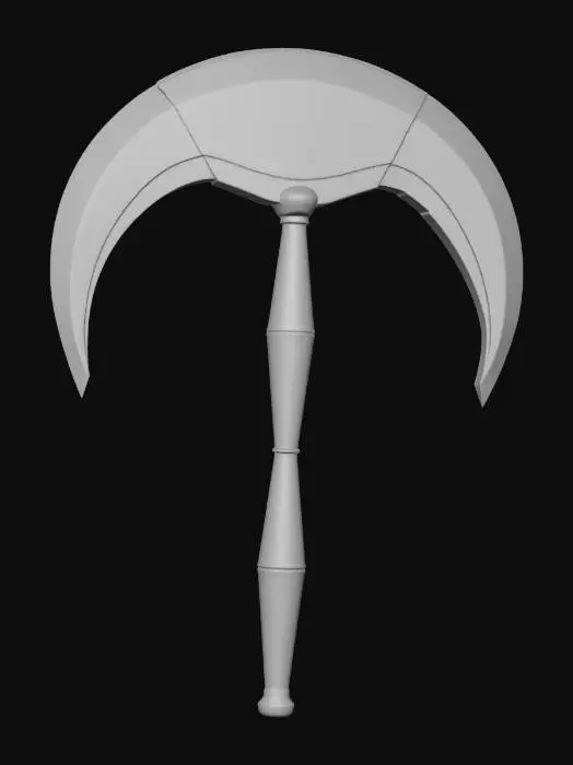3D model for Barbarian Crescent Blade