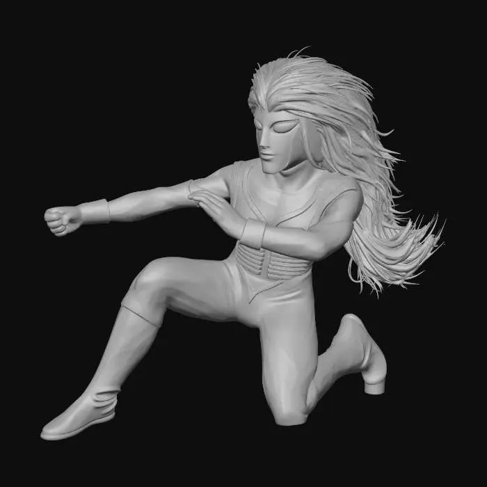 3D model for White Mane Warrior