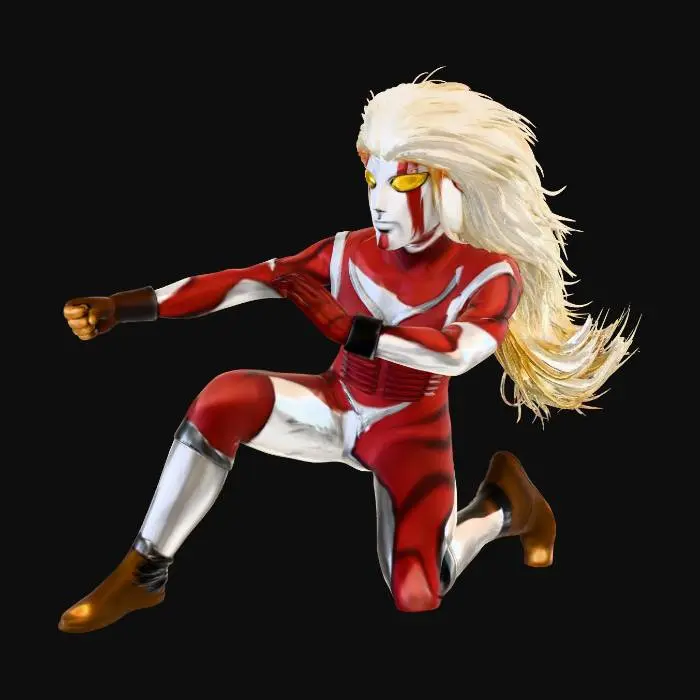 3D model for White Mane Warrior