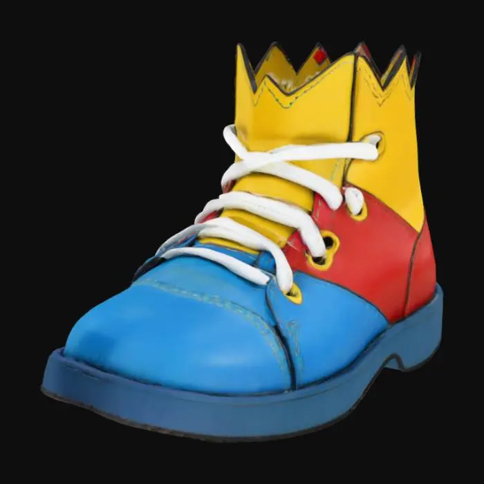 3D model for Colorful bart shoes