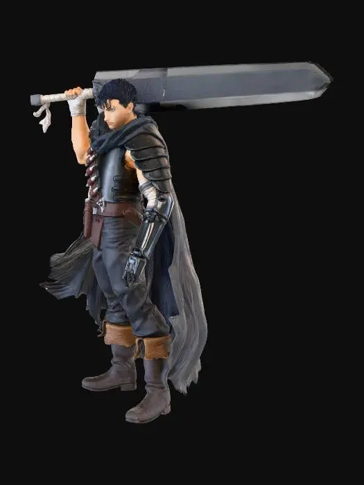 3D model for Warrior in Black Armor