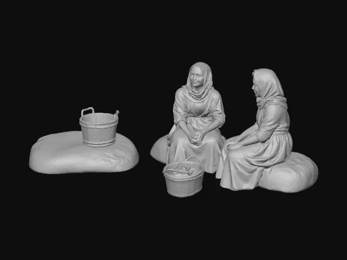 3D model for Sisters of the Desert