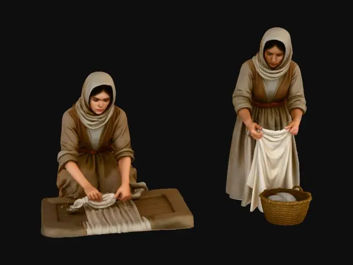 3D model for Washerwomen