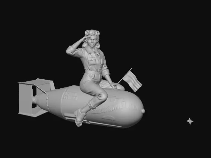 3D model for Pin-Up Salute