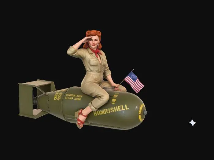 3D model for Pin-Up Salute