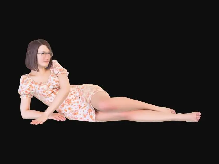 3D model for Evening Stroll in the Market