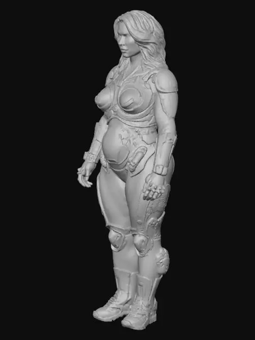 3D model for Cyborg Warrior in the Lab
