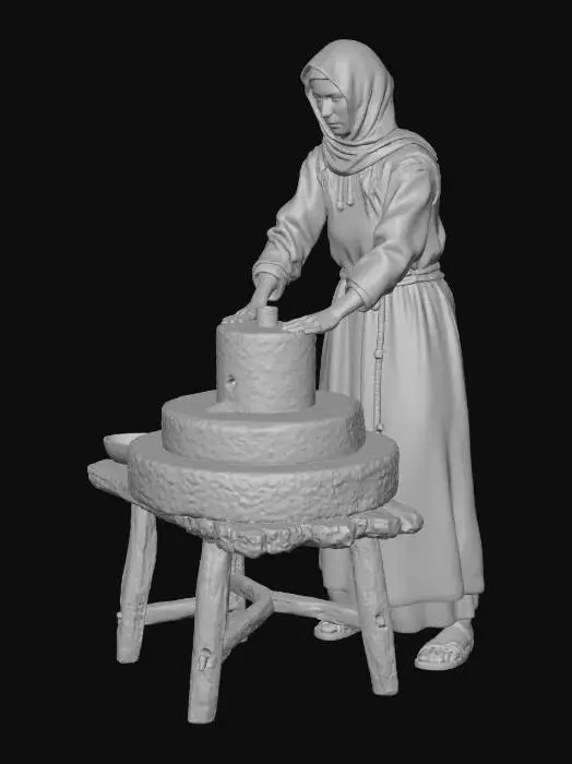 3D model for Grinding Flour