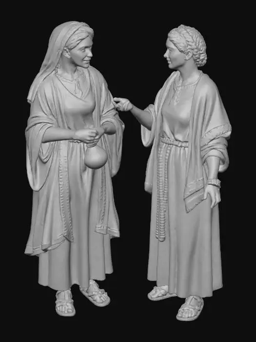 3D model for Conversation in Ancient Attire