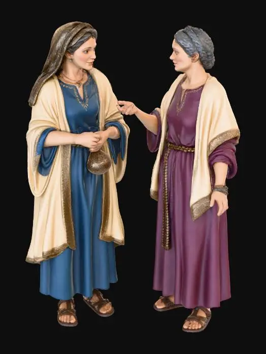 3D model for Conversation in Ancient Attire