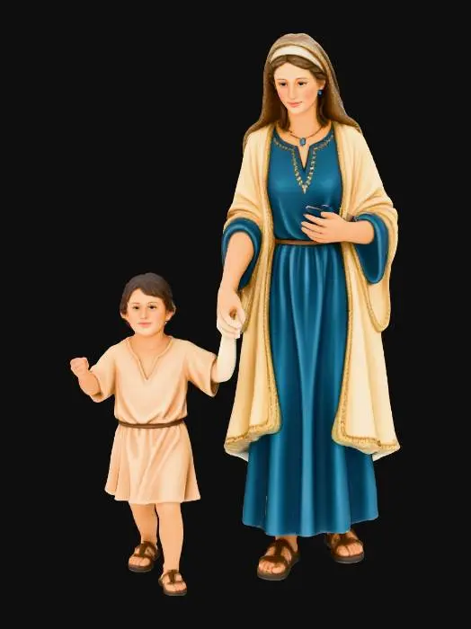 3D model for Madonna and Child Statue