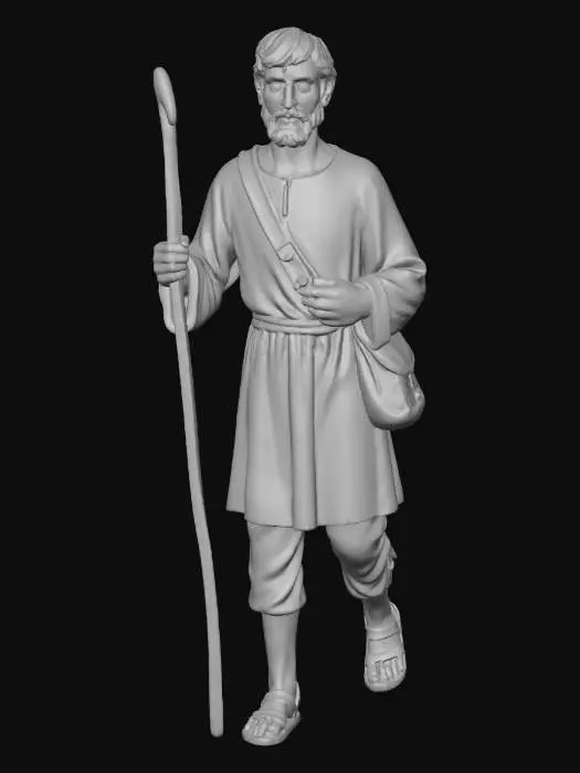 3D model for Traveler with Staff