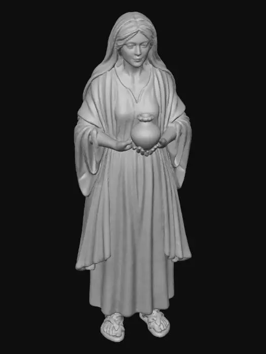 3D model for Water Bearer in Traditional Attire