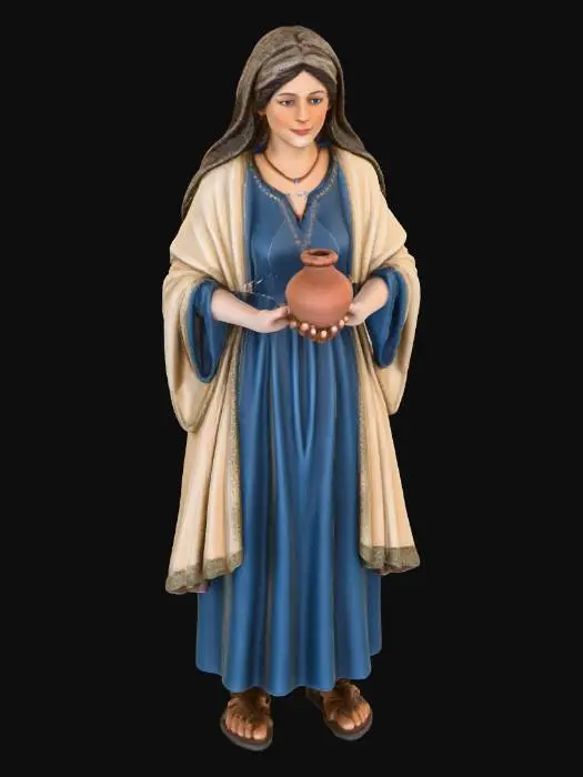 3D model for Water Bearer in Traditional Attire