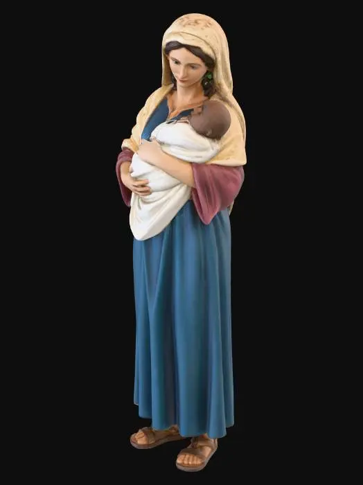 3D model for Madonna and Child Statue