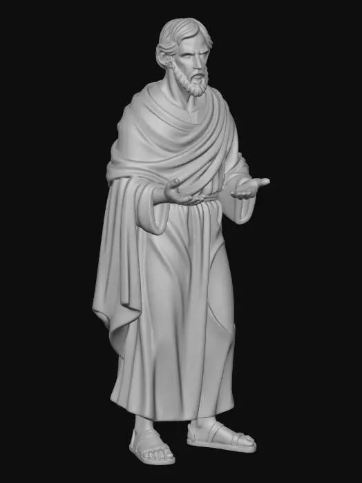 3D model for Wise Elder in Thought