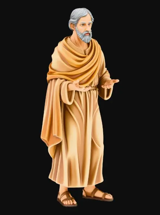 3D model for Wise Elder in Thought