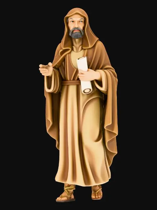 3D model for Elderly Sage in Robes