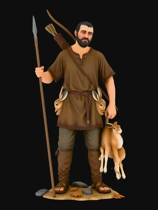 3D model for Hunter with Rabbits