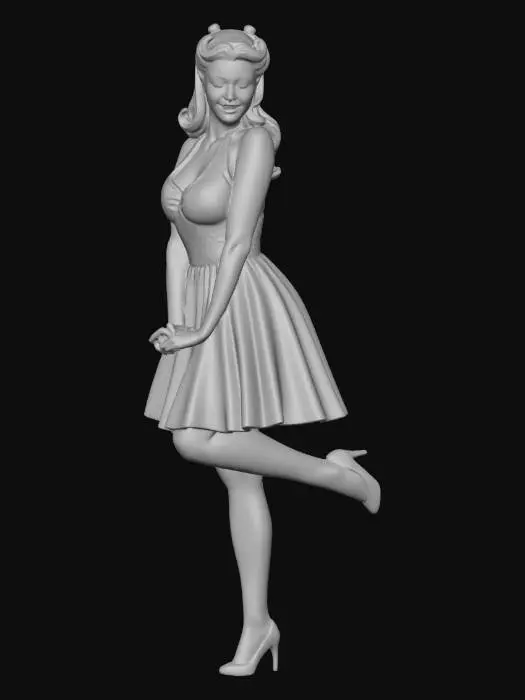 3D model for Pin-Up Style Pose