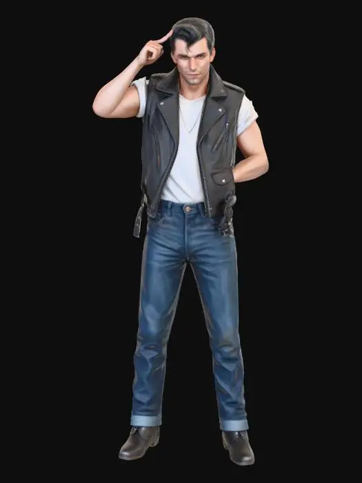 3D model for Greaser Style
