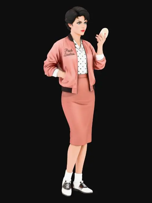 3D model for Pink Lady Vintage Style