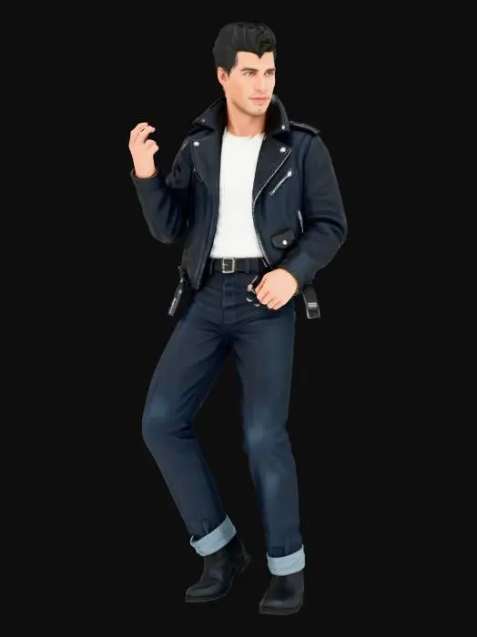 3D model for Rockabilly Rebel