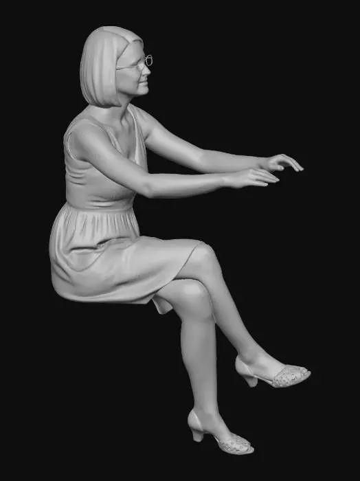 3D model for Lady in Red