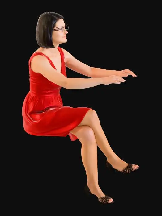 3D model for Lady in Red