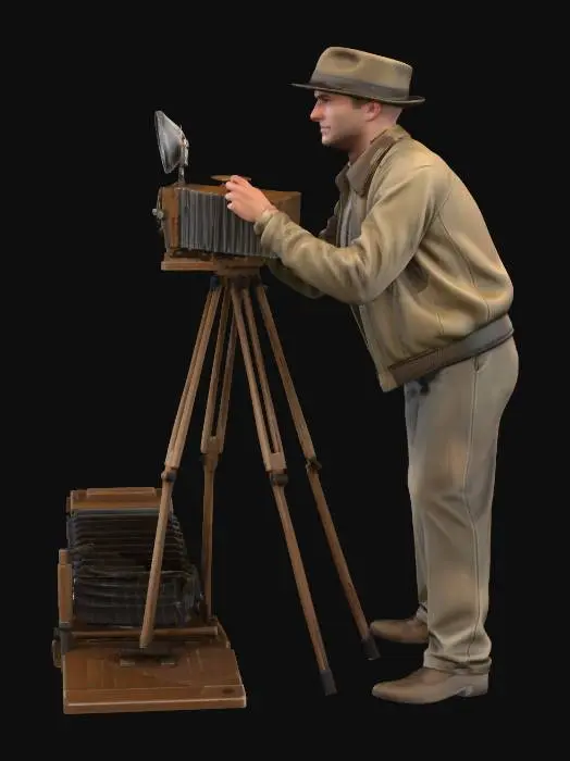 3D model for Photographer at Work